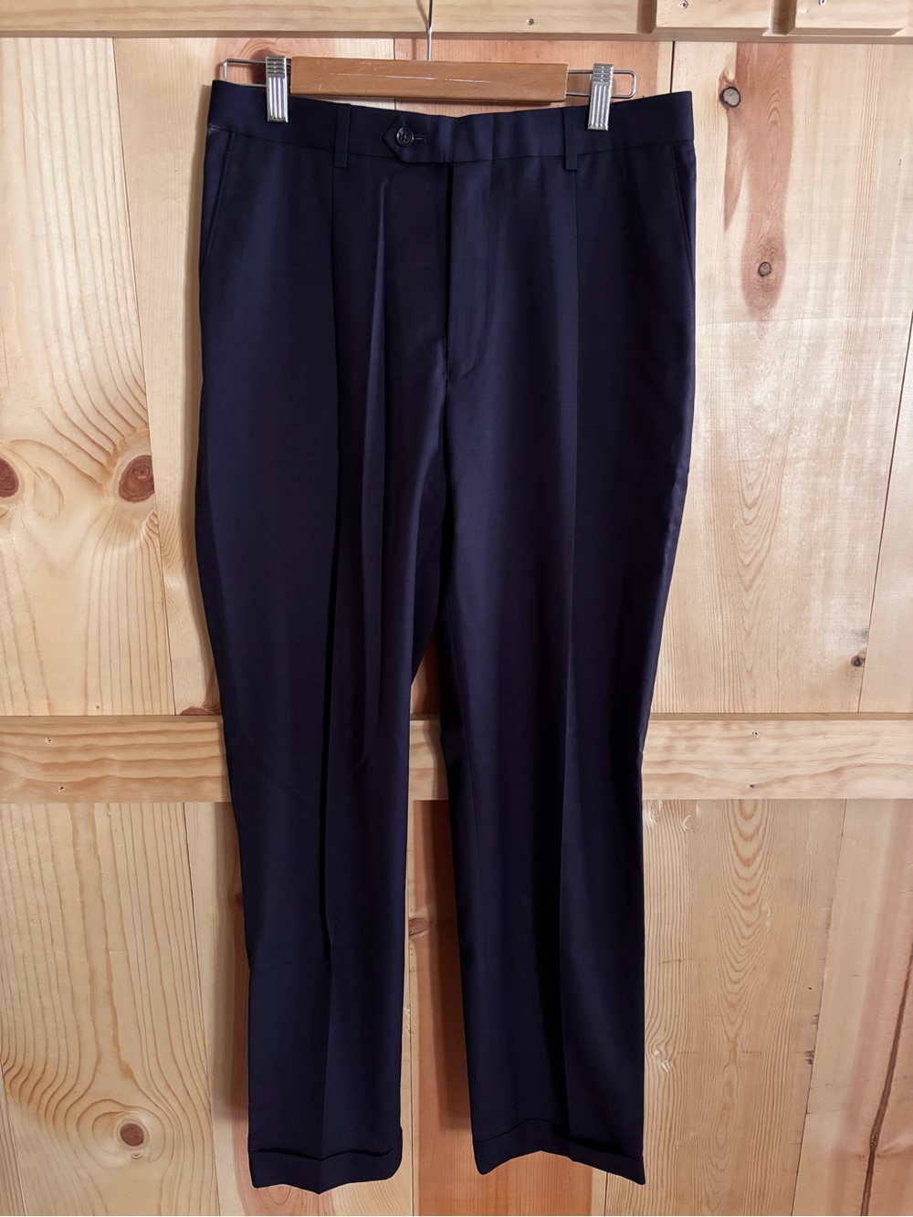 Hart Schaffner Marx Men's Navy Dress Pants